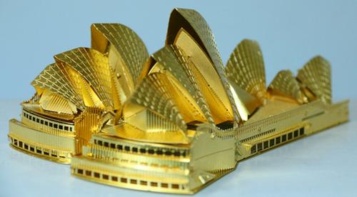 铜箔拼制作品《悉尼歌剧院》